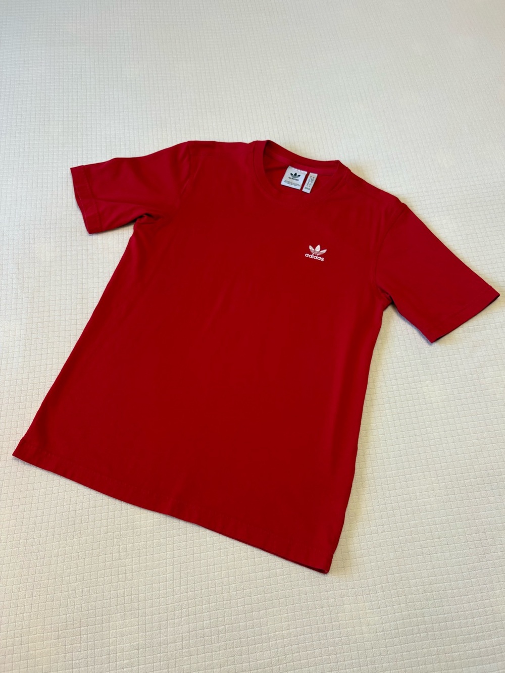 Adidas red short sleeve tee
